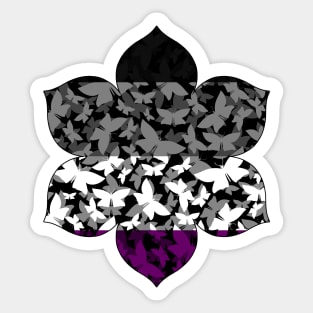 Veil of Butterflies, Pride Series - Asexual Sticker